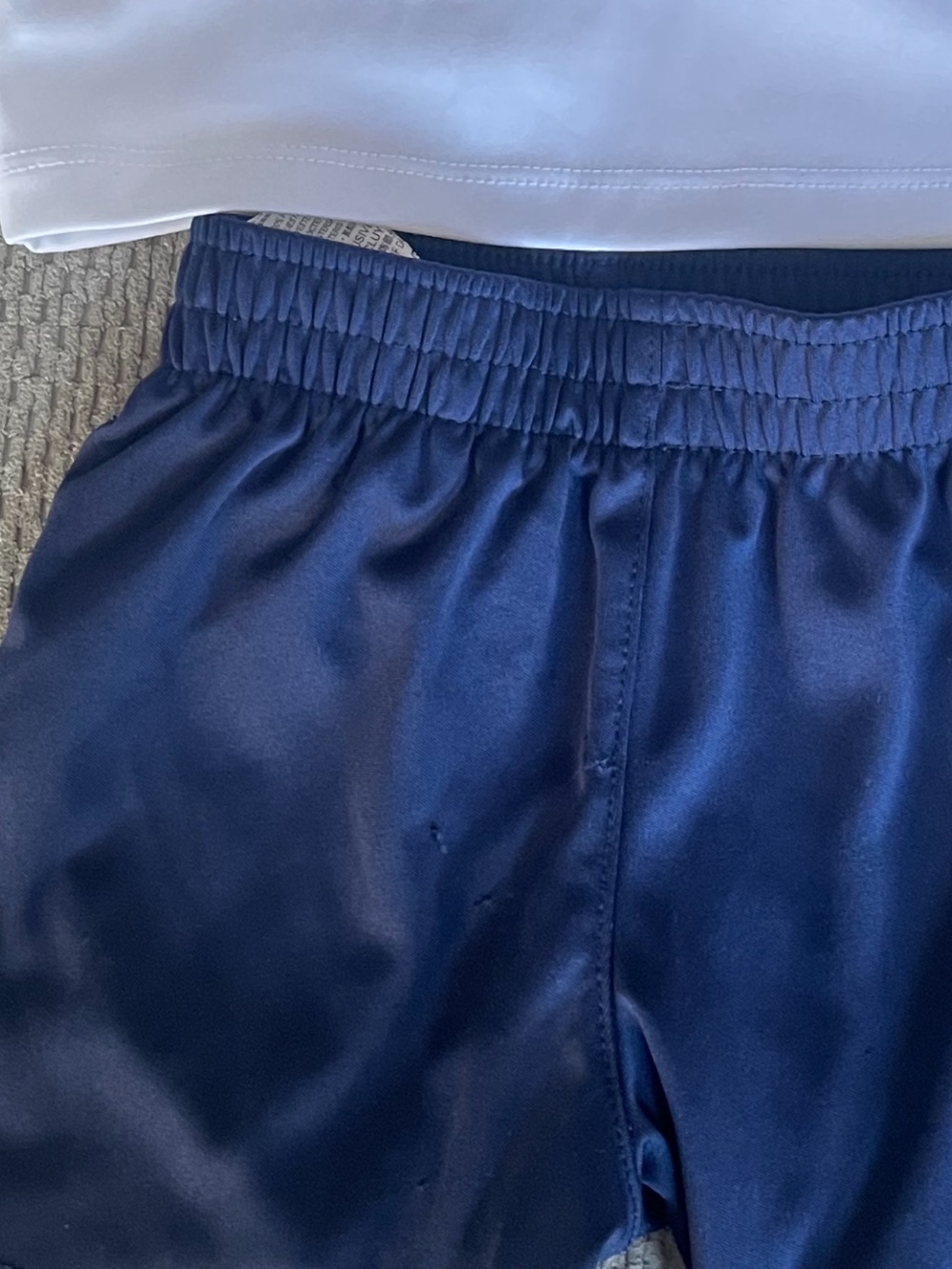 Nike Kids White Dri-FIT Polo and Navy Athletic Shorts 12-18 months - Picture 7 of 7